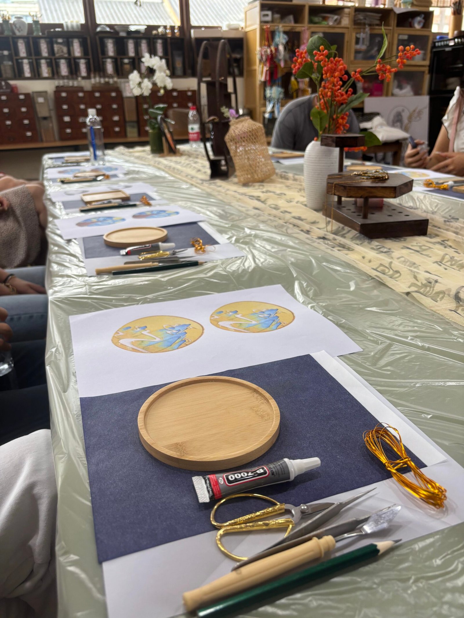 Traditional Chinese arts crafts cultural workshop au pair Chengdu Masons