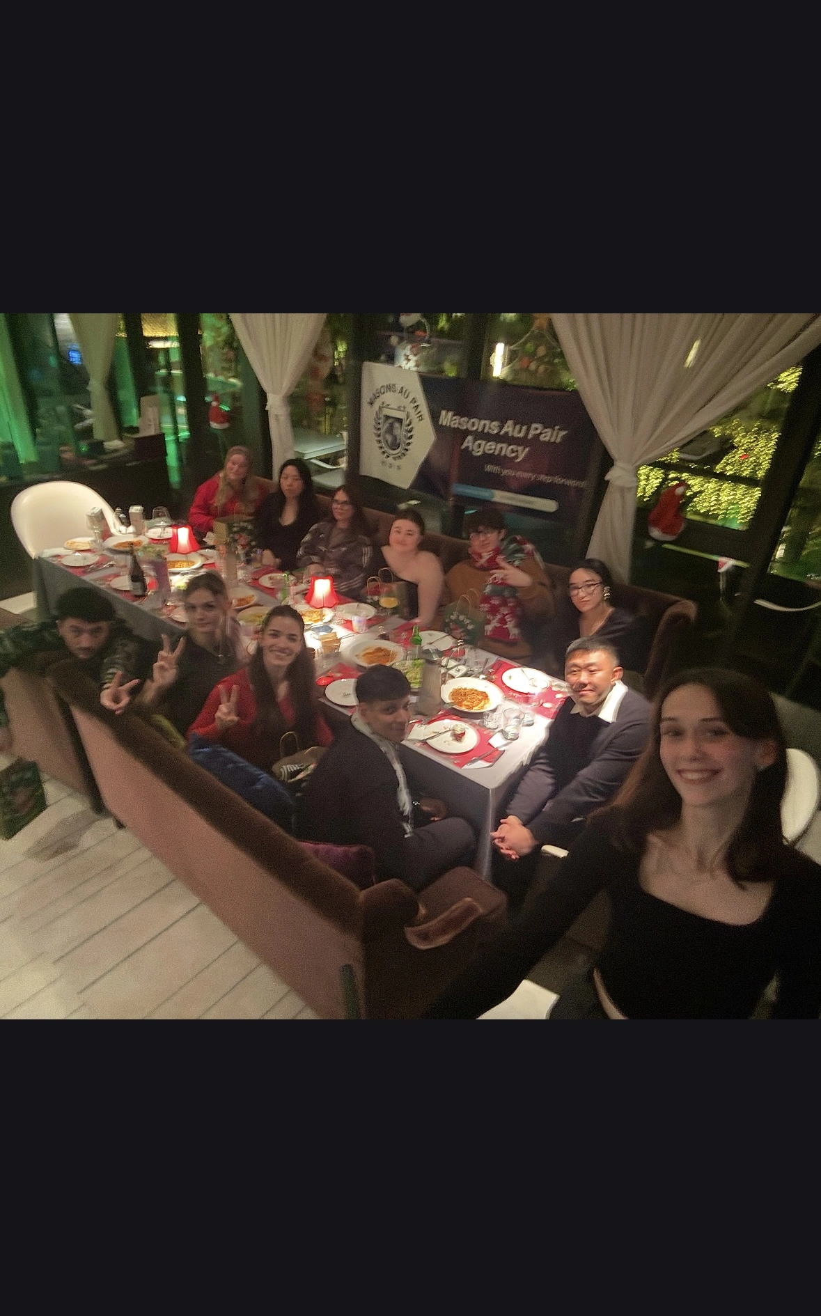 Masons team and au pairs getting ready for the new moon celebrations